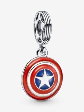Pandora Marvel The Avengers Captain America Shield Dangle Charm